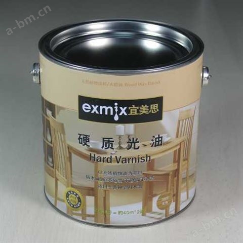 EXMIX宜美思木蜡油/硬质光油3000/0.75L亮光清漆/环保木器涂料 